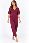 Calca jogging ternura bordo.